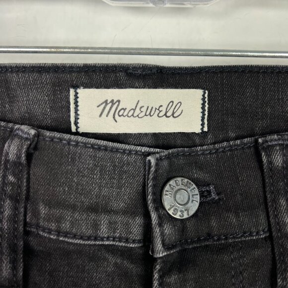 Madewell Tall 9" High-Riser Skinny Skinny Jeans in Black Frost Size 25 T T704 - Picture 6 of 11
